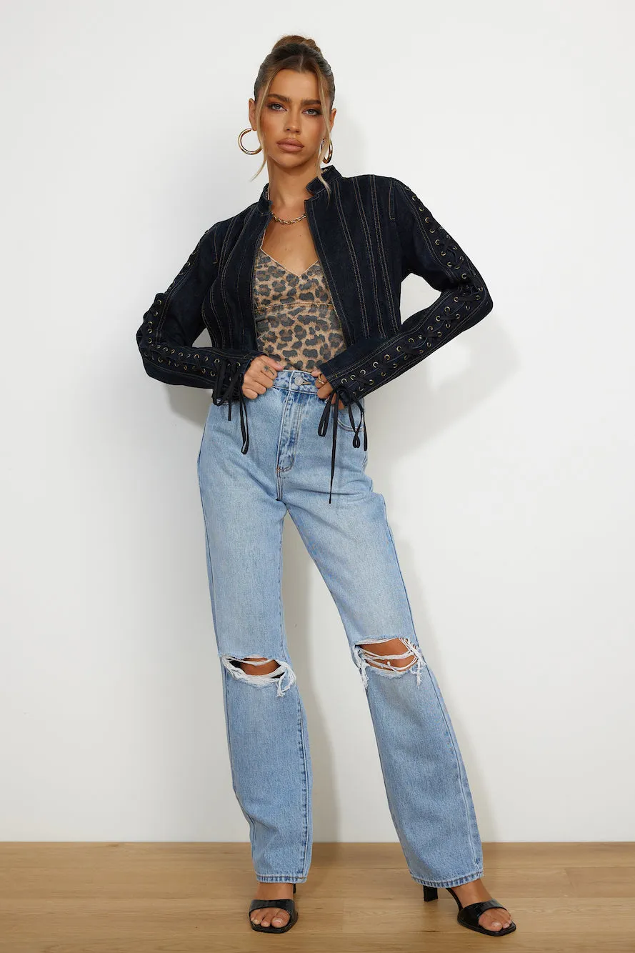 ABRAND A '94 High Straight Suzie Rip Jeans Light Vintage Blue sold by Hello Molly product image thumbnail 2