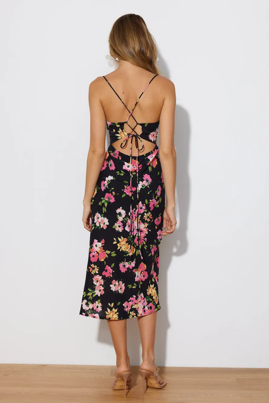 Sunlight Loving Maxi Dress Black Pink sold by Hello Molly product image thumbnail 4