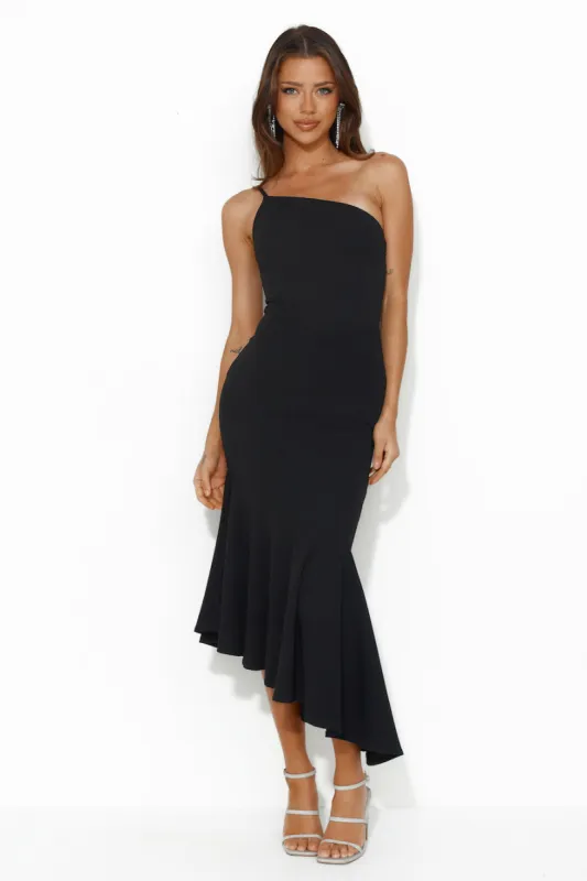 Find Me Partying Midi Dress Black sold by Hello Molly