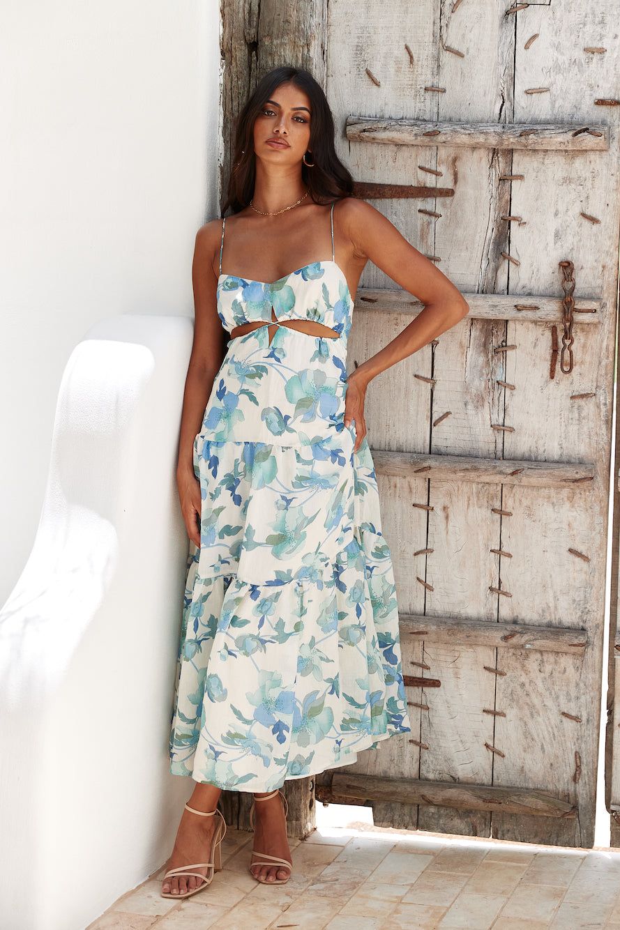 Lighter Than Air Maxi Dress Blue sold by Hello Molly product image thumbnail 2