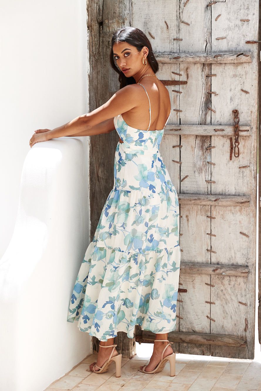 Lighter Than Air Maxi Dress Blue sold by Hello Molly product image thumbnail 4