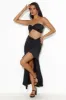 Diary Of Secrets Satin Strapless Crop Top Black sold by Hello Molly