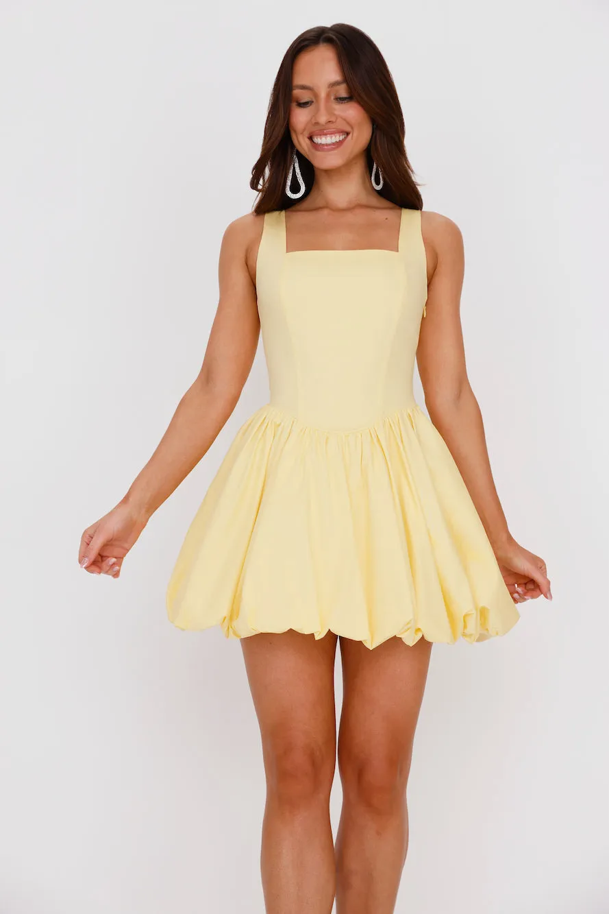 Midsummer Dream Bubble Mini Dress Yellow sold by Hello Molly product image thumbnail 2