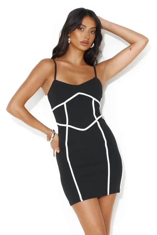 For My Eyes Mini Dress Black sold by Hello Molly