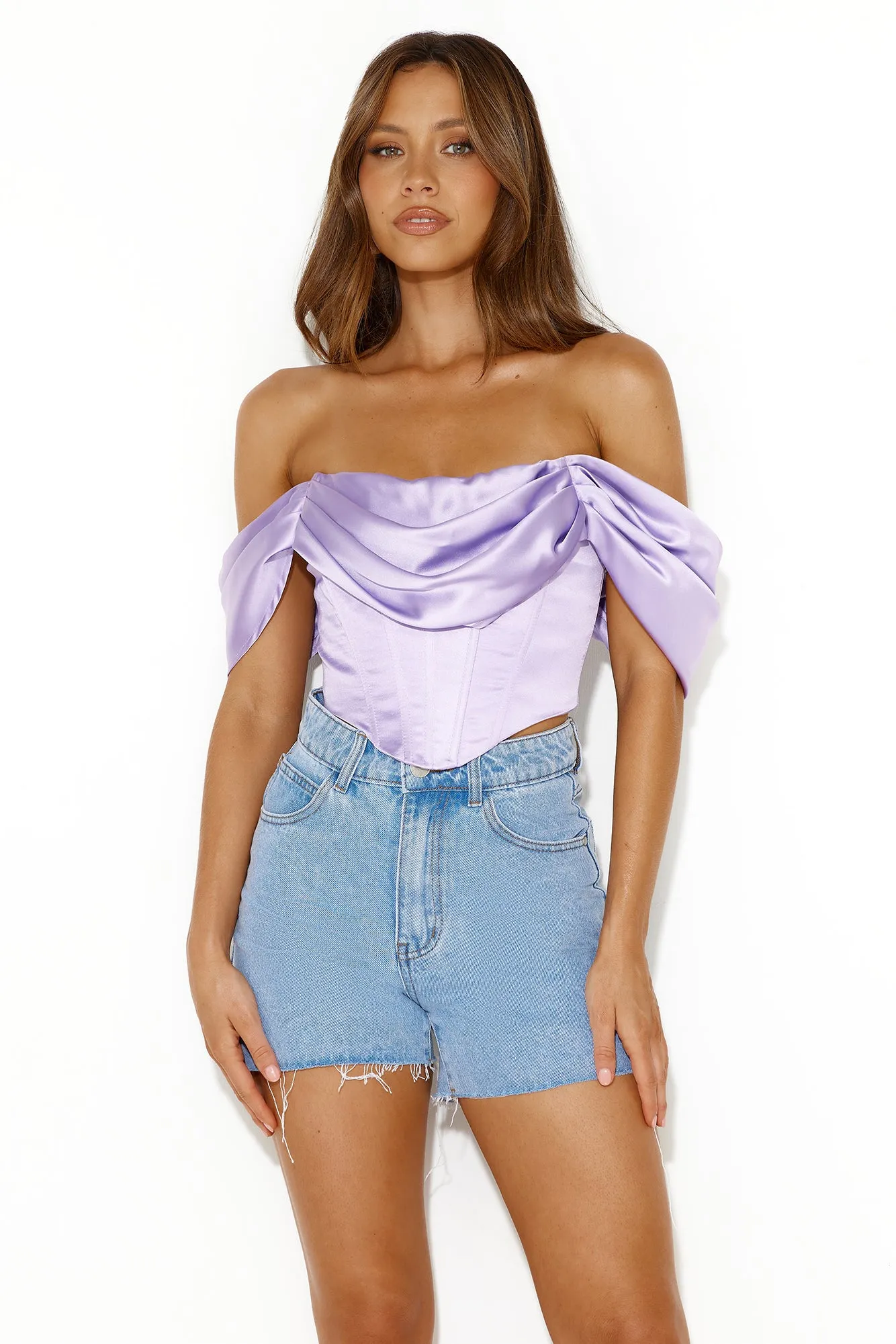 Queen Business Crop Top Lilac sold by Hello Molly