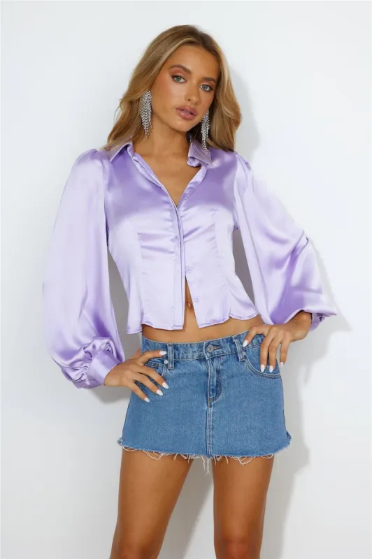 Go Smooth Satin Crop Lilac sold by Hello Molly