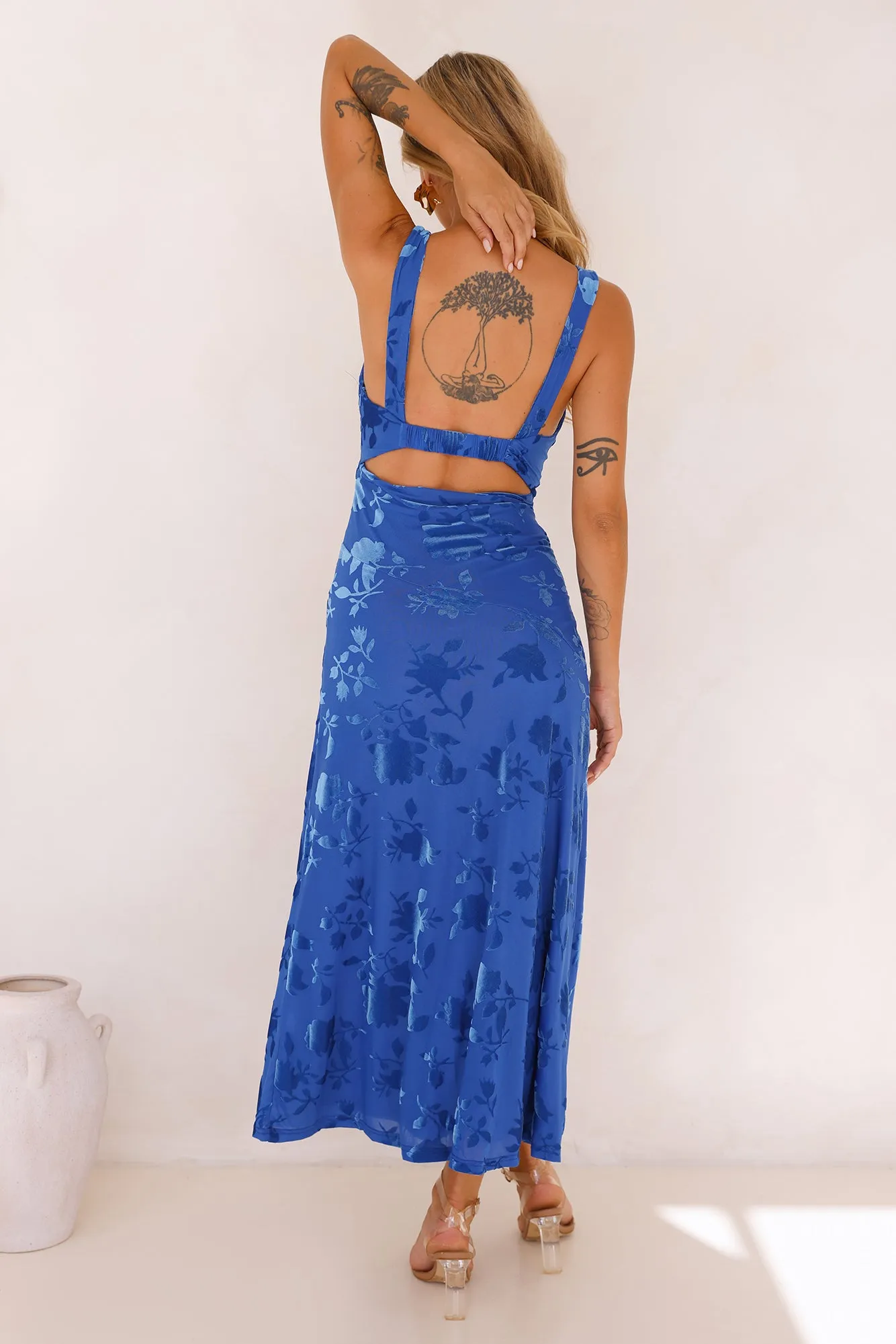 Sands of Summer Midi Dress Blue sold by Hello Molly product image thumbnail 4