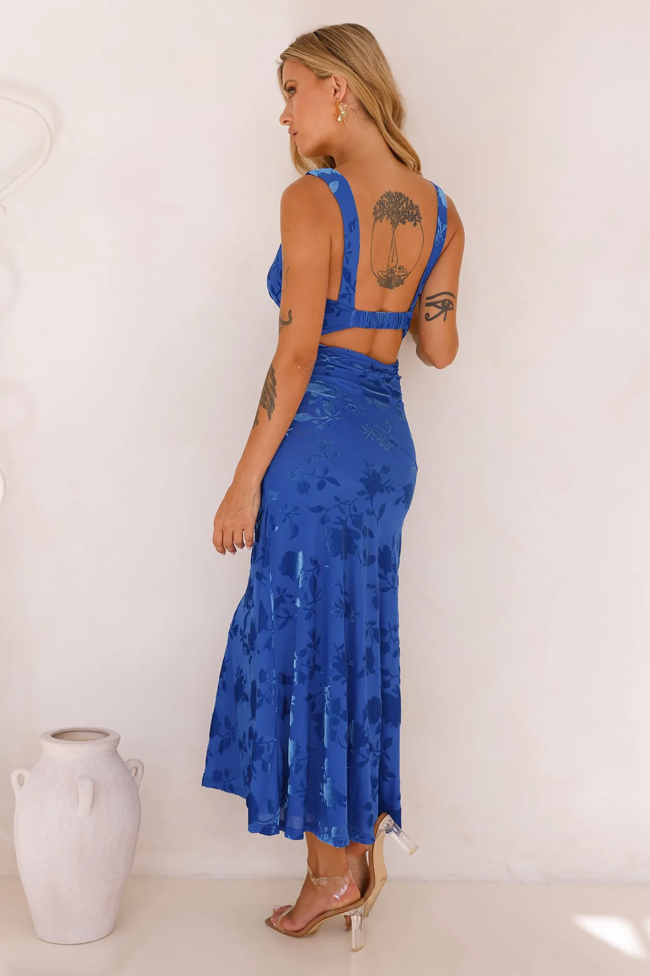 Sands of Summer Midi Dress Blue sold by Hello Molly product image thumbnail 3