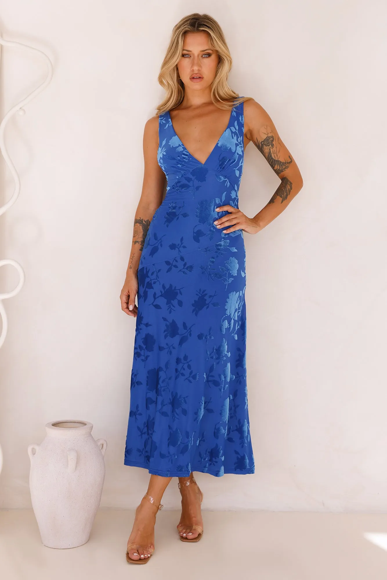 Sands of Summer Midi Dress Blue sold by Hello Molly
