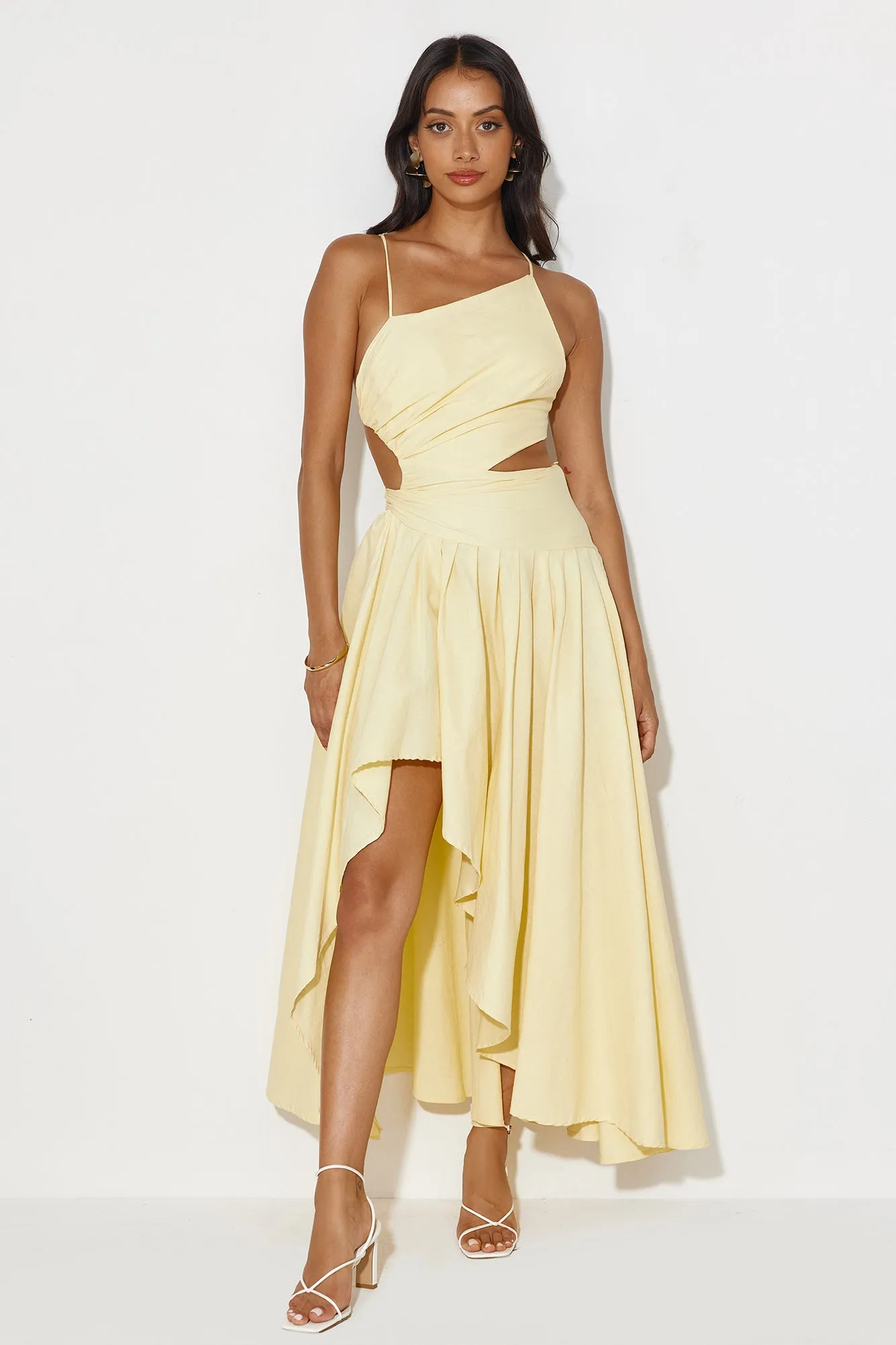 Frolicking Fields Midi Dress Yellow sold by Hello Molly product image thumbnail 4