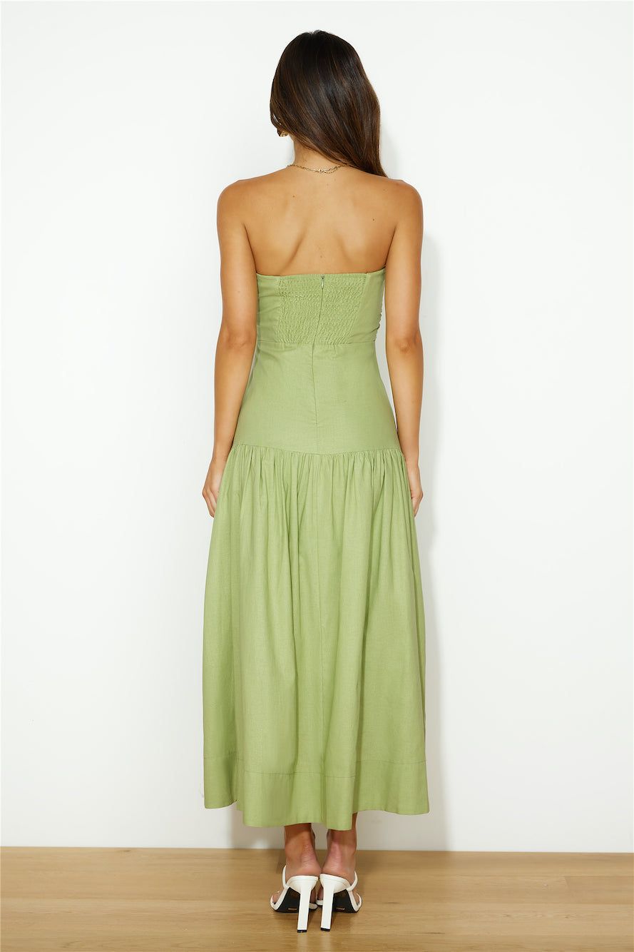 Picnics In The Park Maxi Dress Green sold by Hello Molly product image thumbnail 5
