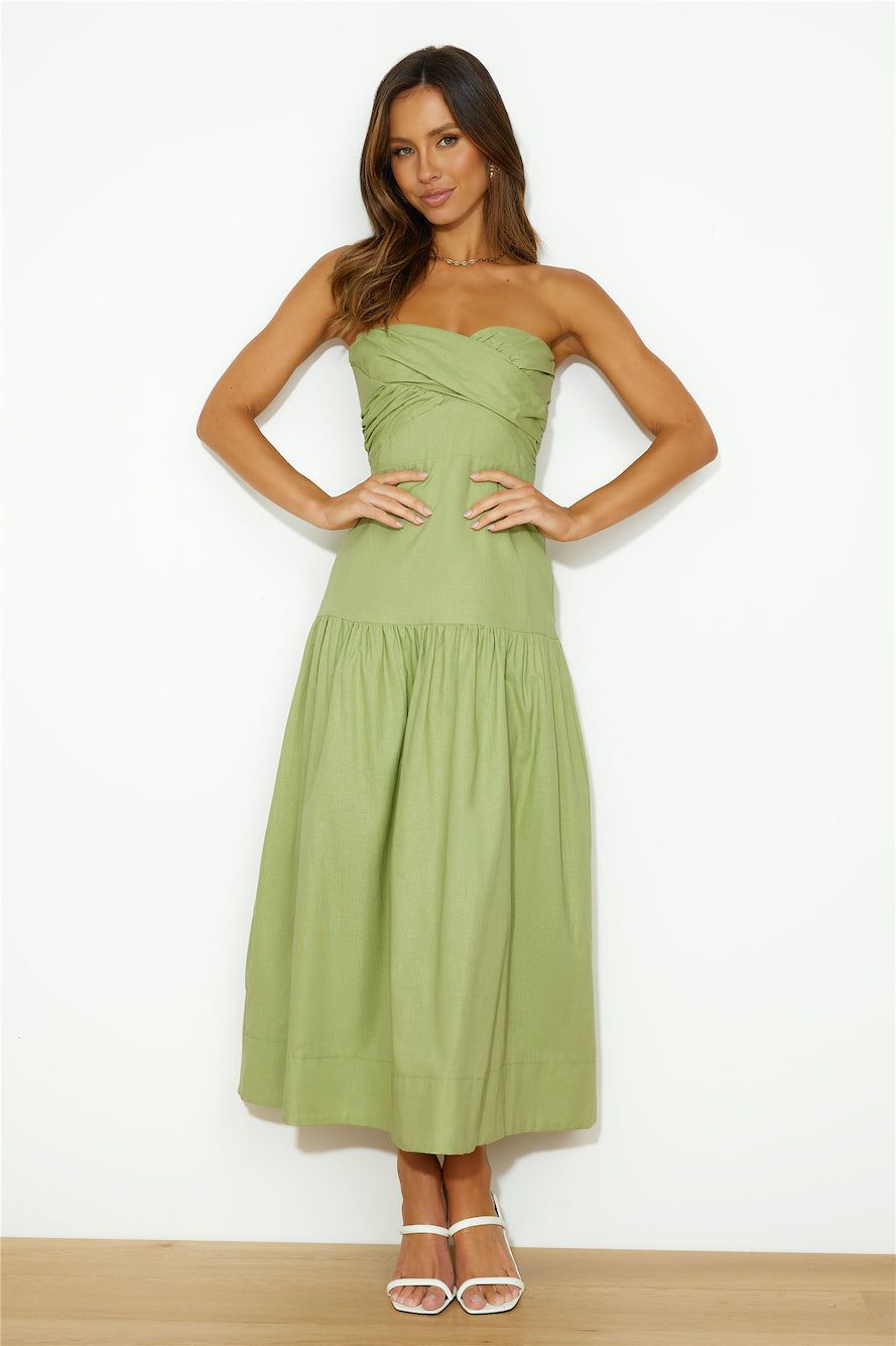 Picnics In The Park Maxi Dress Green sold by Hello Molly product image thumbnail 3