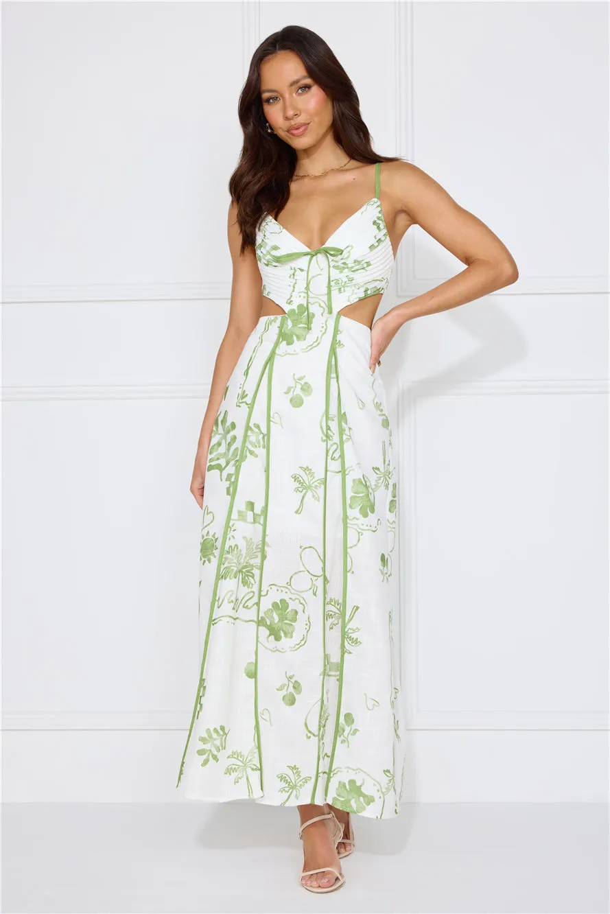 Summer Garden Maxi Dress White sold by Hello Molly product image thumbnail 2