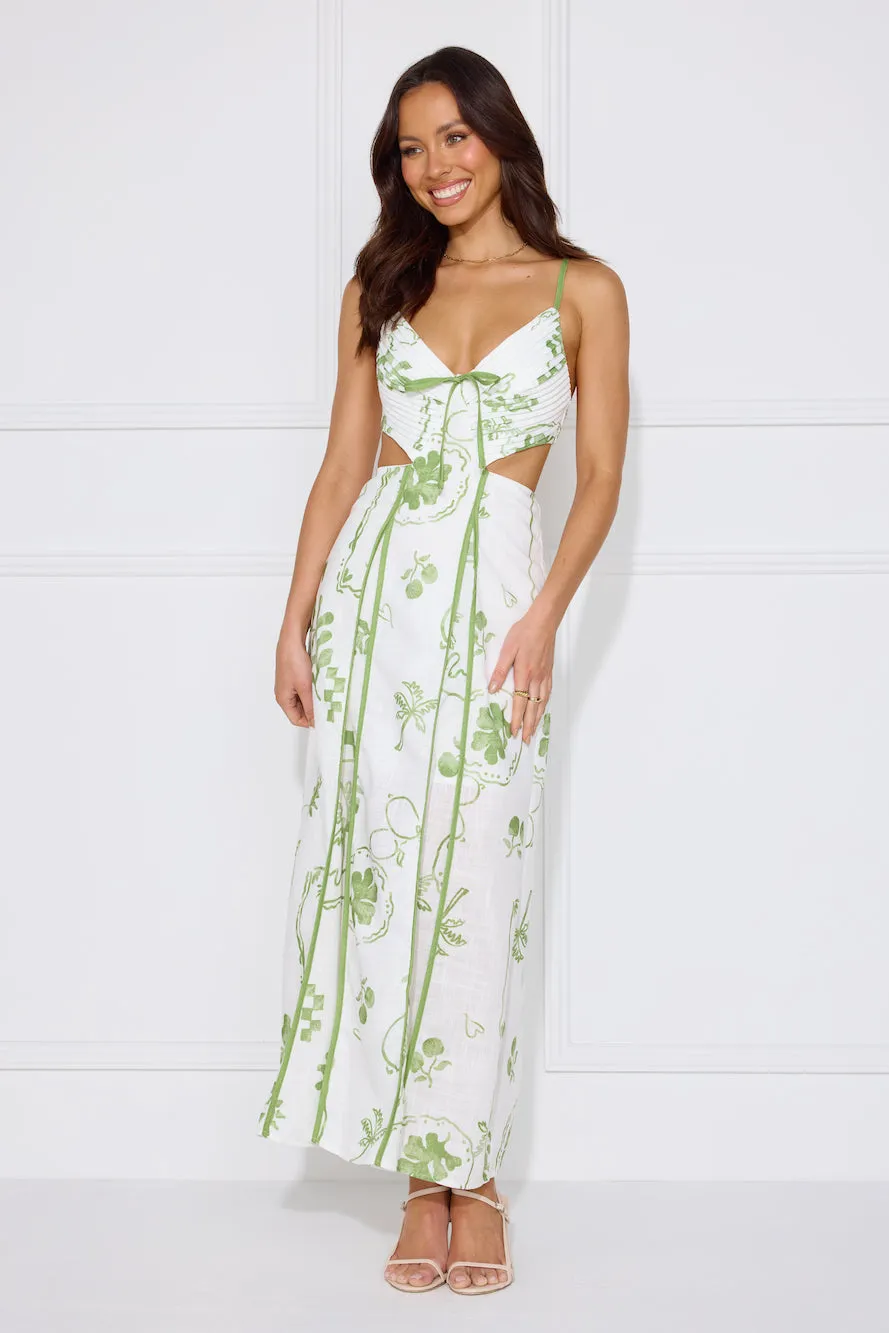 Summer Garden Maxi Dress White sold by Hello Molly