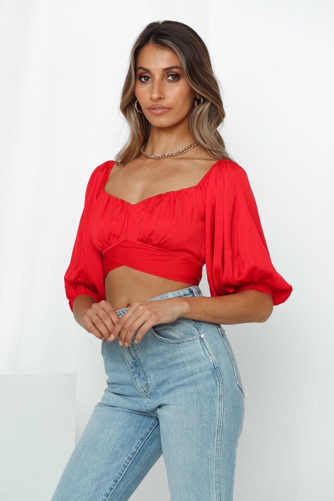 Living Doll Crop Top Red sold by Hello Molly product image thumbnail 2