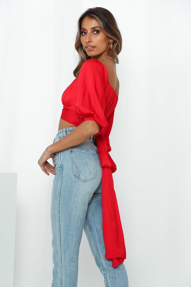 Living Doll Crop Top Red sold by Hello Molly product image thumbnail 3