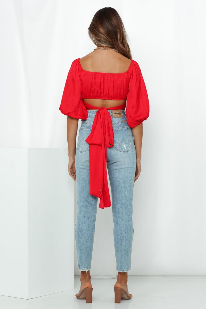 Living Doll Crop Top Red sold by Hello Molly product image thumbnail 4