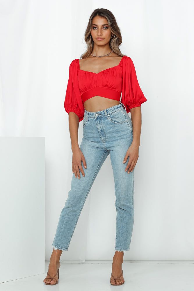 Living Doll Crop Top Red sold by Hello Molly