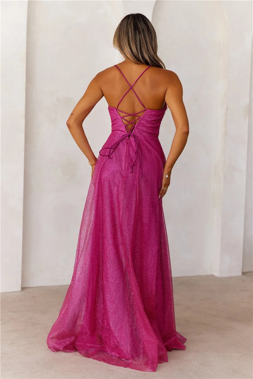 Glitter Goddess Maxi Dress Pink sold by Hello Molly product image thumbnail 5