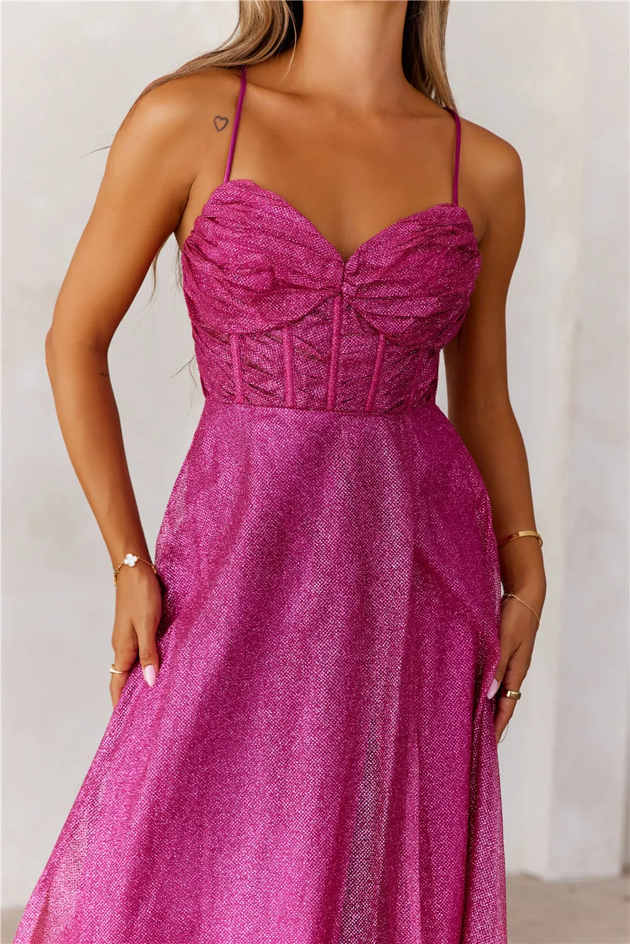 Glitter Goddess Maxi Dress Pink sold by Hello Molly product image thumbnail 2