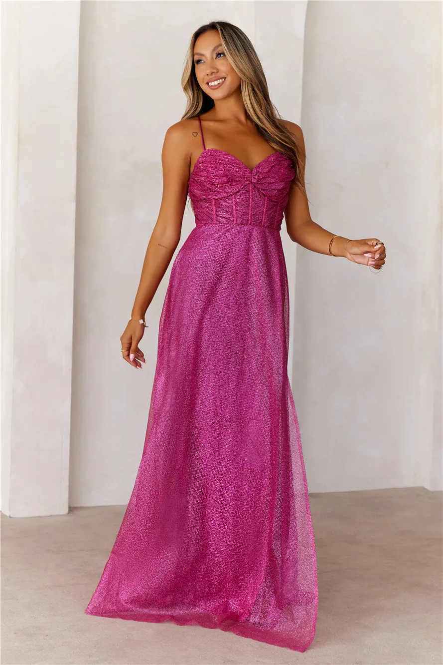 Glitter Goddess Maxi Dress Pink sold by Hello Molly product image thumbnail 3
