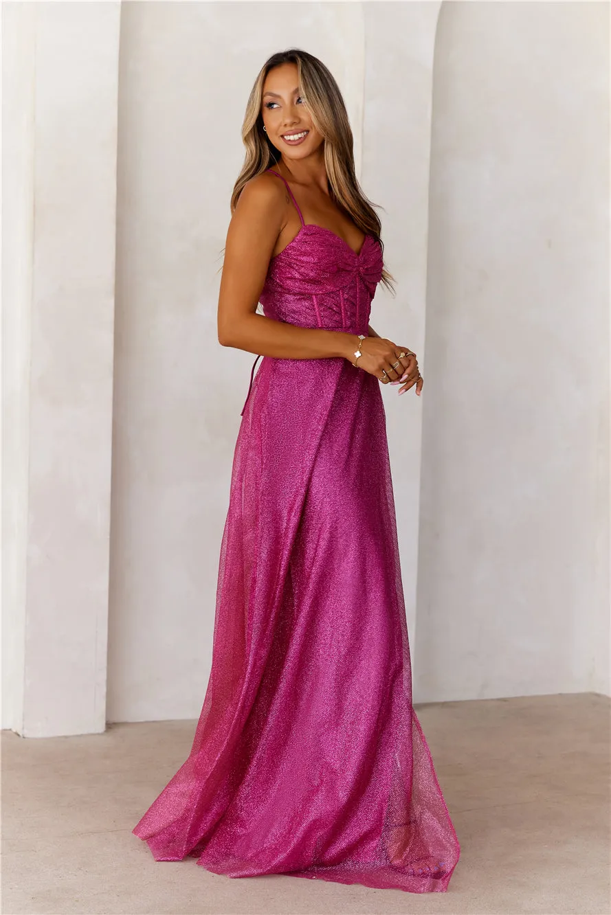 Glitter Goddess Maxi Dress Pink sold by Hello Molly product image thumbnail 4