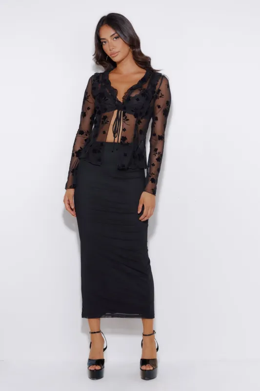 Show It Mesh Top Black sold by Hello Molly