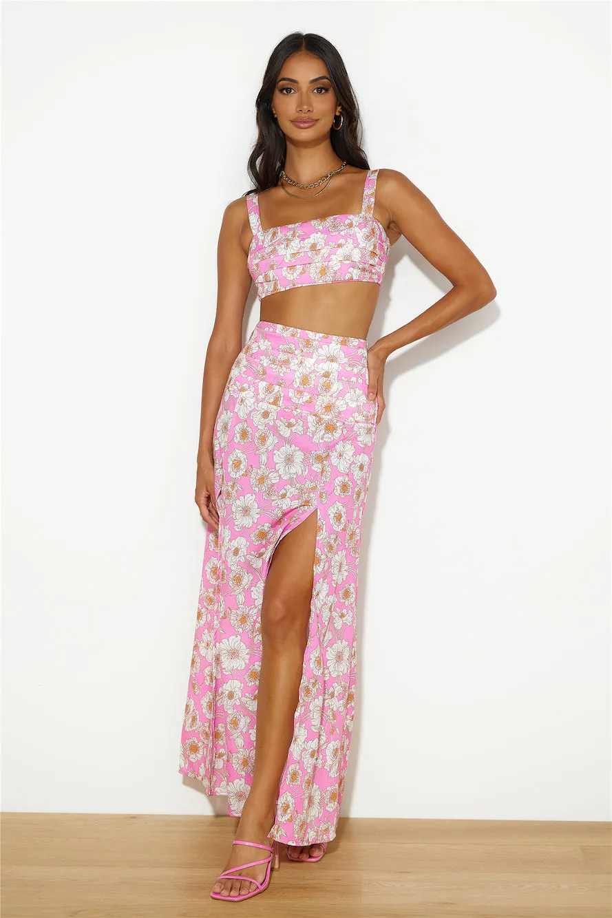 Dancing Under The Glow Maxi Skirt Pink sold by Hello Molly product image thumbnail 3