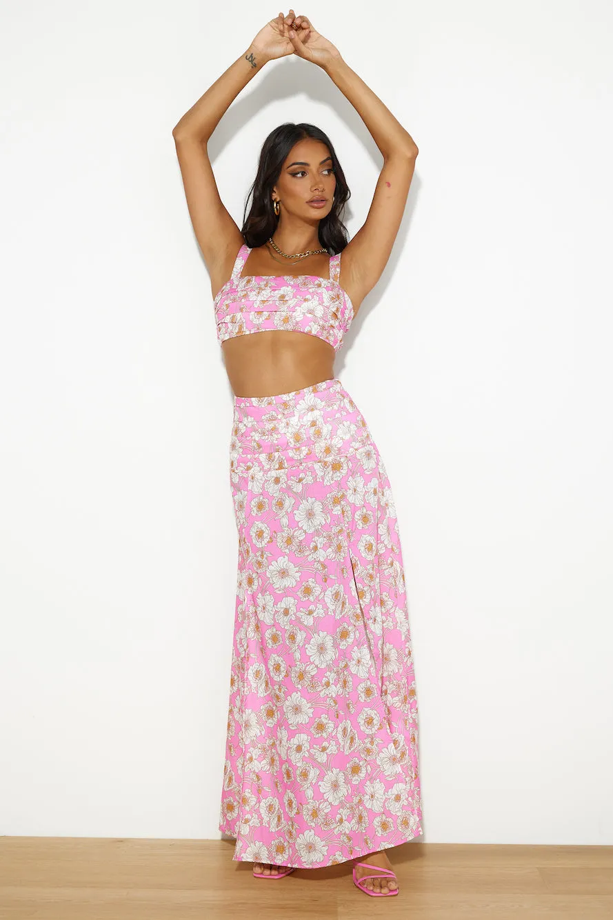 Dancing Under The Glow Maxi Skirt Pink sold by Hello Molly product image thumbnail 2