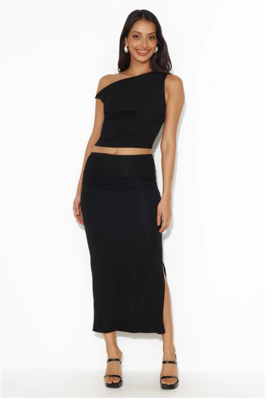 Ignite Love Maxi Skirt Black sold by Hello Molly