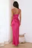 She's Designer Satin Maxi Dress Pink sold by Hello Molly