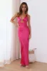 She's Designer Satin Maxi Dress Pink sold by Hello Molly