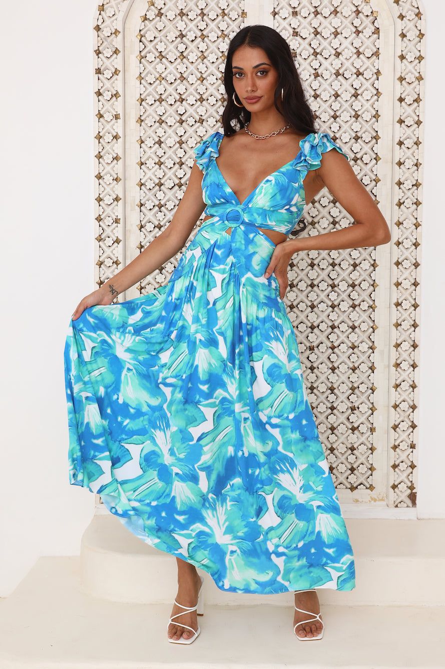 Love The Fit Midi Dress Blue sold by Hello Molly product image thumbnail 2