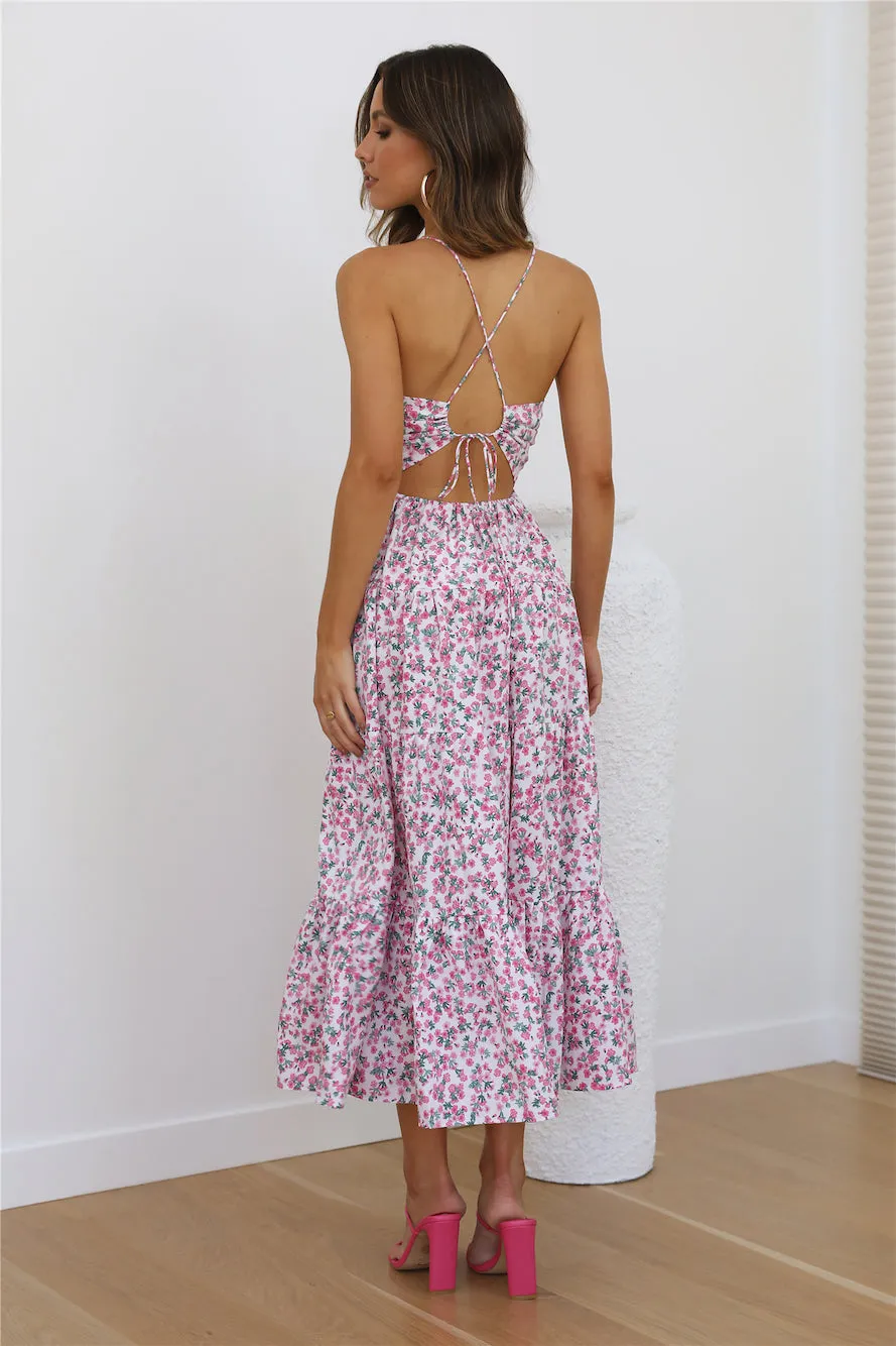 Blooming Girl Maxi Dress Pink sold by Hello Molly product image thumbnail 4