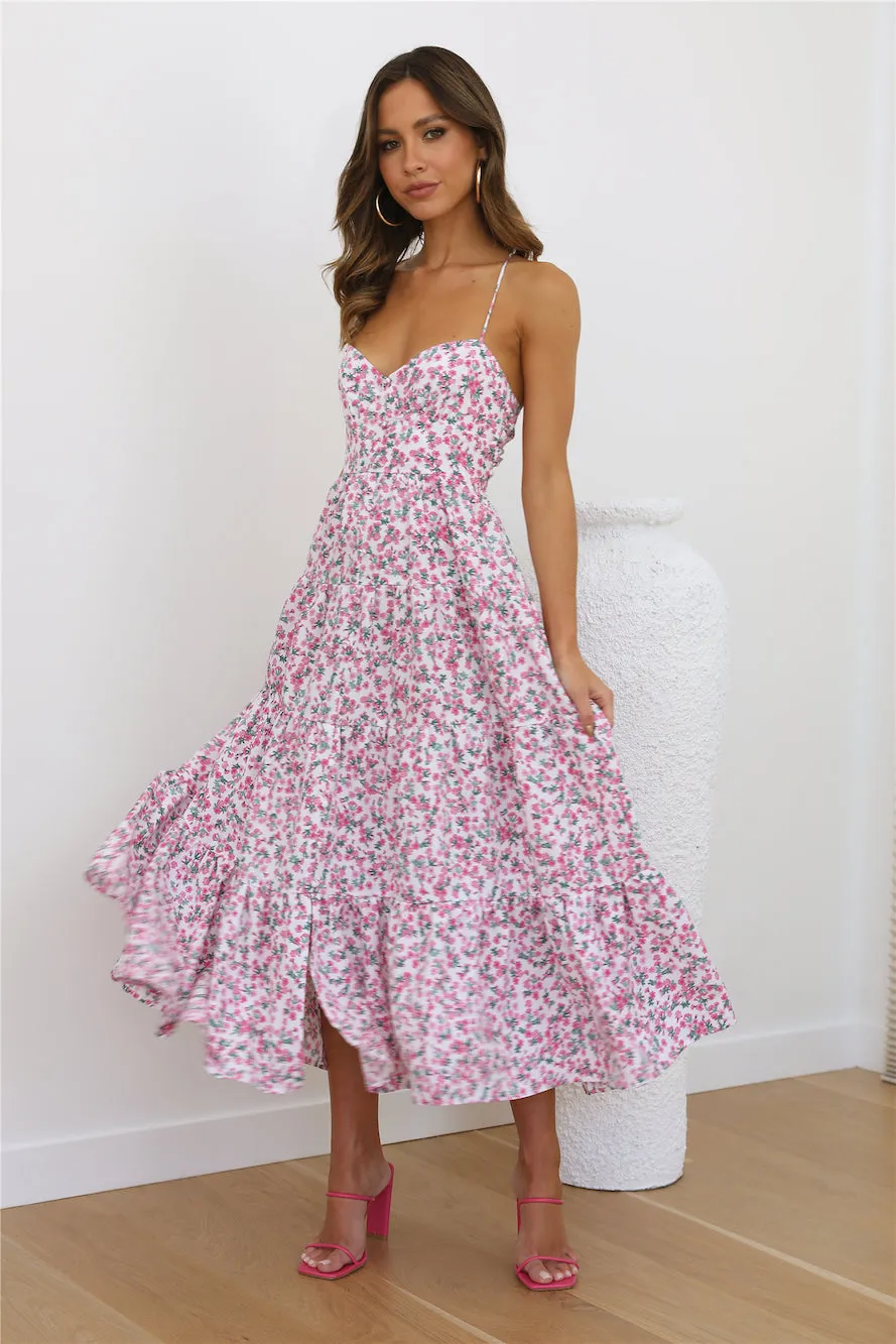 Blooming Girl Maxi Dress Pink sold by Hello Molly