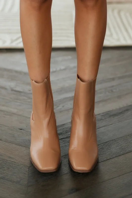 VERALI Link Ankle Boots Dark Camel Smooth sold by Hello Molly