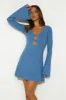 Laser Focus Mini Dress Blue sold by Hello Molly