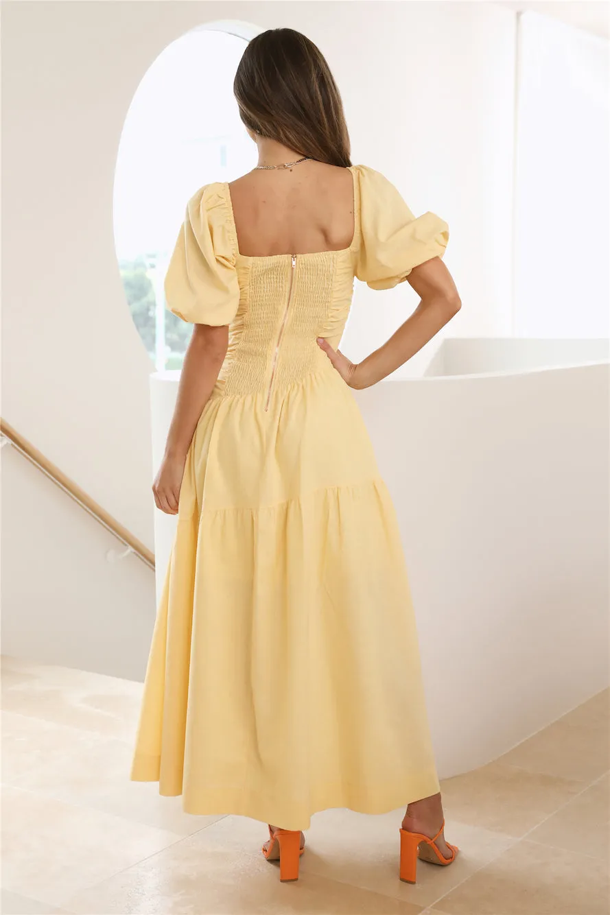 Little Bo Peep Midi Dress Yellow sold by Hello Molly product image thumbnail 4