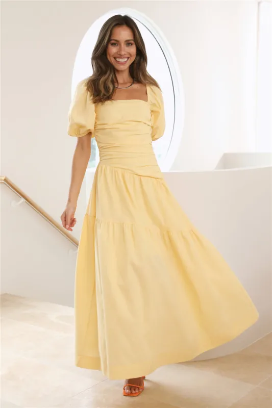 Little Bo Peep Midi Dress Yellow sold by Hello Molly
