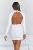 HELLO MOLLY Queen In Sequins Mini Dress White sold by Hello Molly