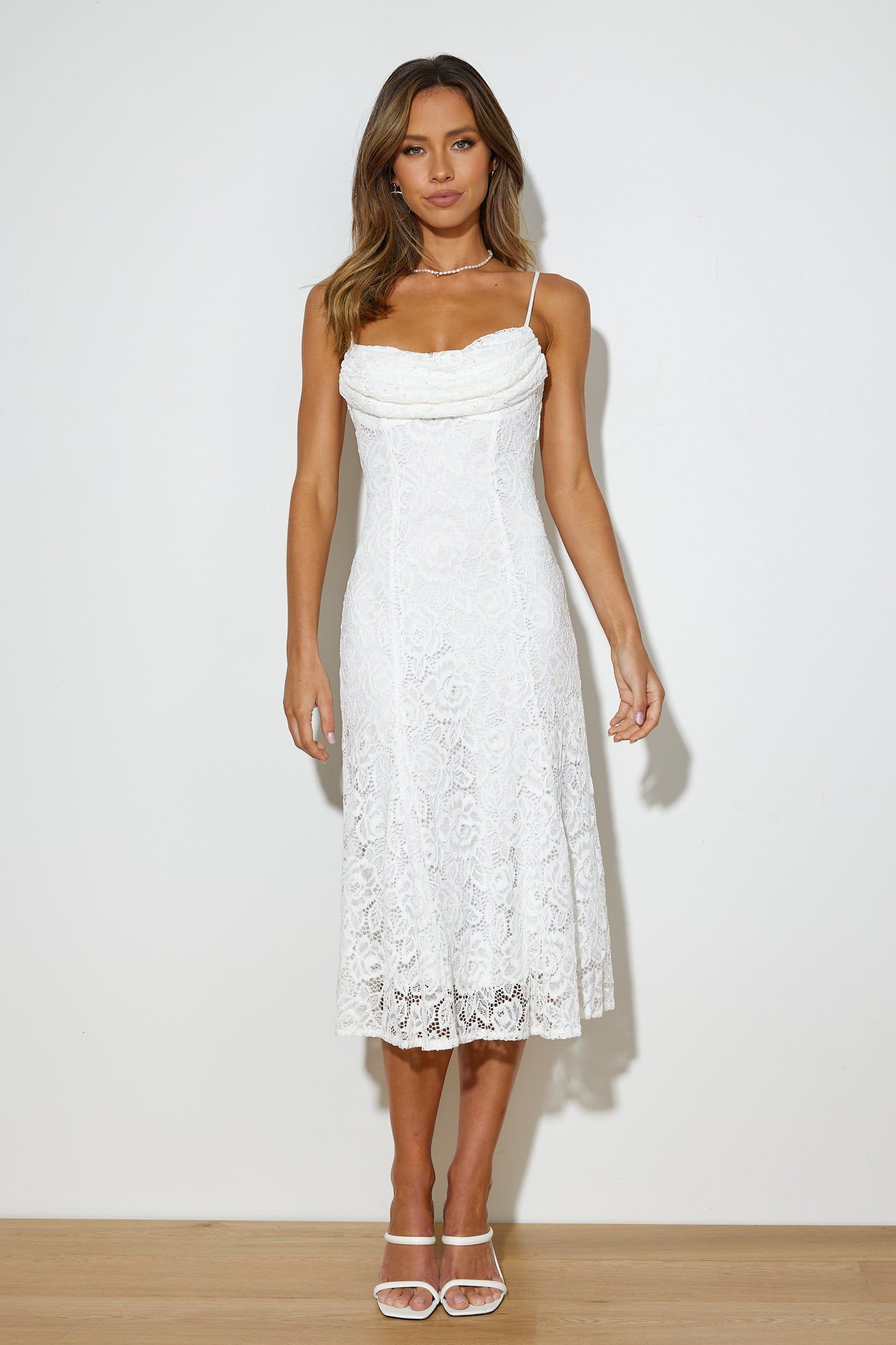 Garden Parties Midi Dress White sold by Hello Molly product image thumbnail 4