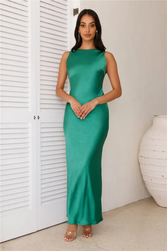 RUNAWAY Samsara Dress Emerald sold by Hello Molly