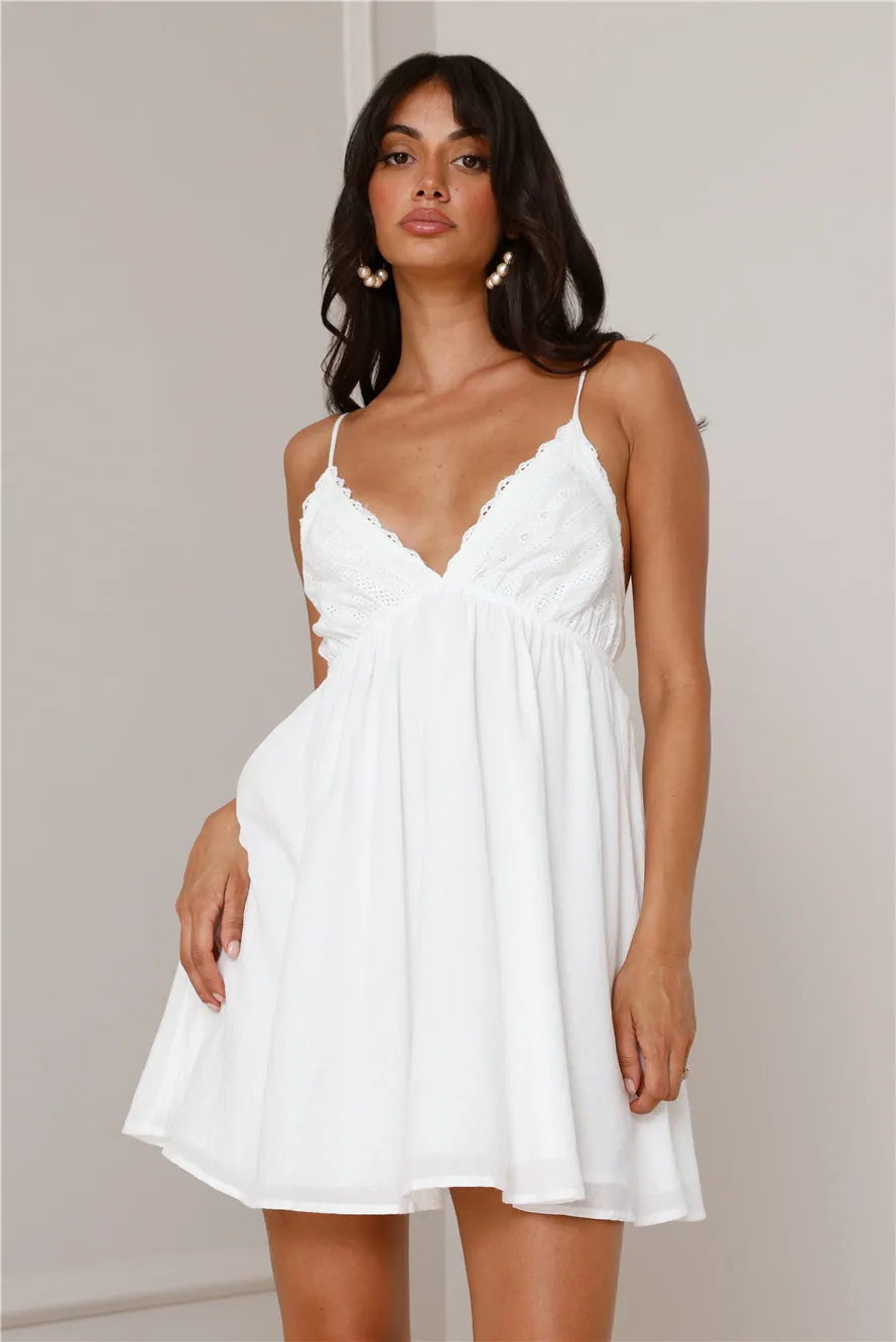 Daisy Soft Mini Dress White sold by Hello Molly product image thumbnail 2
