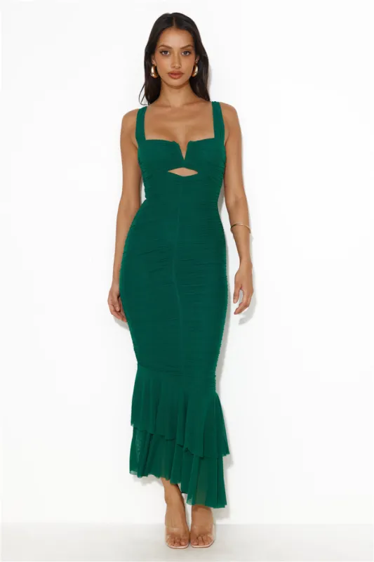 Party Pal Maxi Dress Forest Green sold by Hello Molly