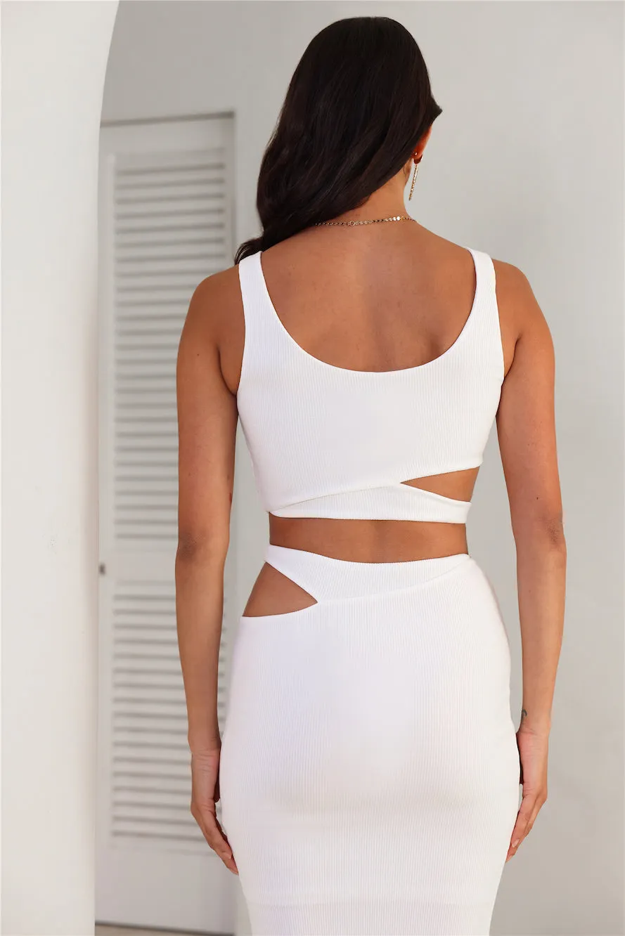 Where Did You Go Ribbed Crop Top White sold by Hello Molly product image thumbnail 5