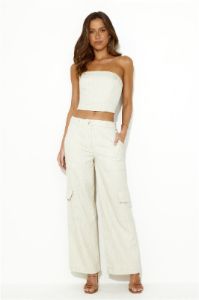 Moved In Crop Top Beige sold by Hello Molly