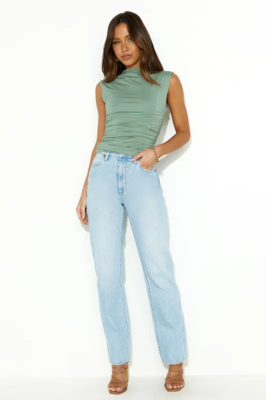 Running Through Top Sage sold by Hello Molly