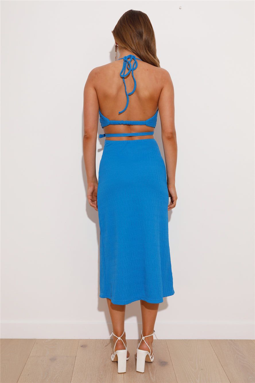 Vacation 'Fit Midi Dress Blue sold by Hello Molly product image thumbnail 4