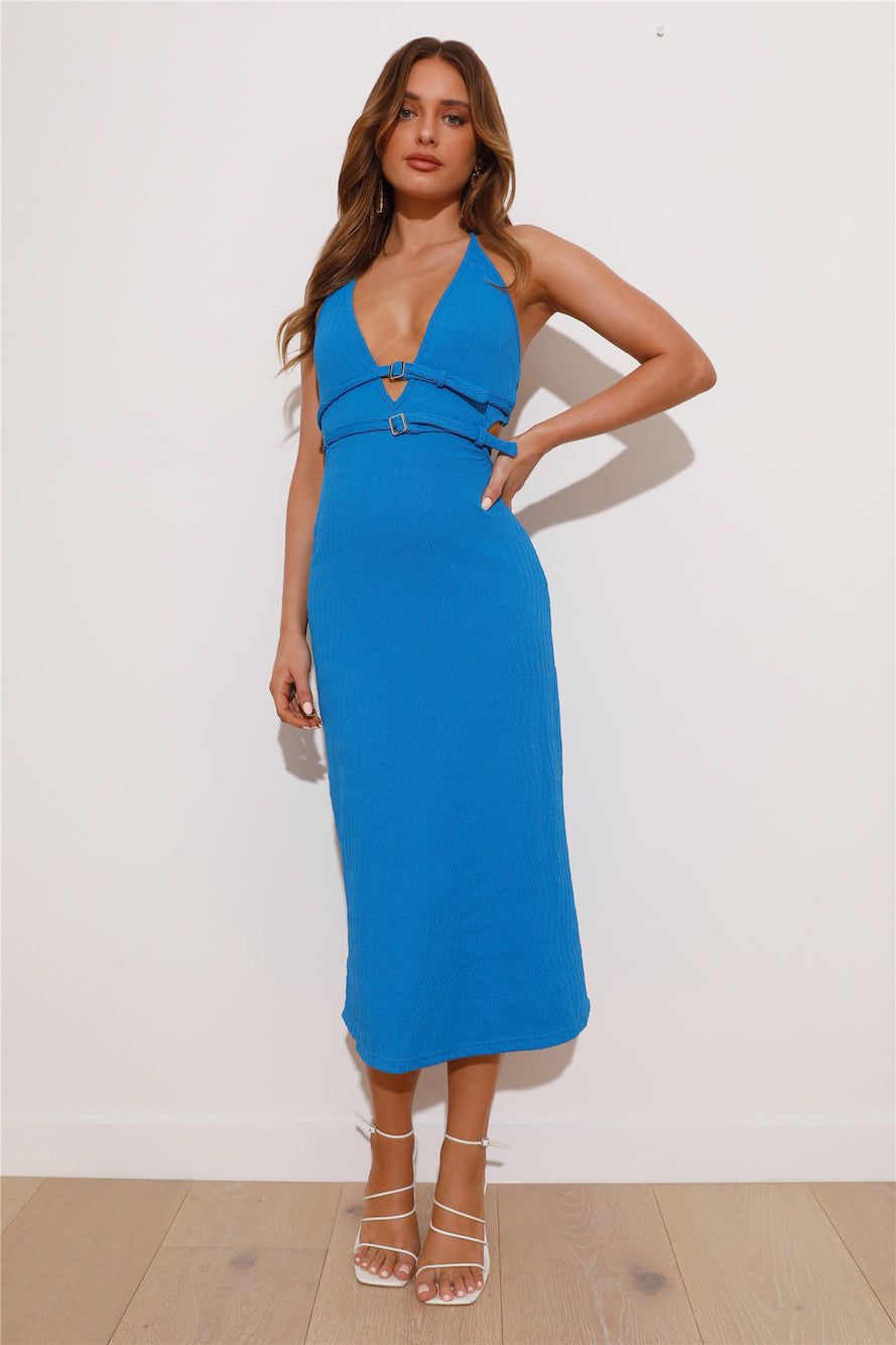 Vacation 'Fit Midi Dress Blue sold by Hello Molly product image thumbnail 2