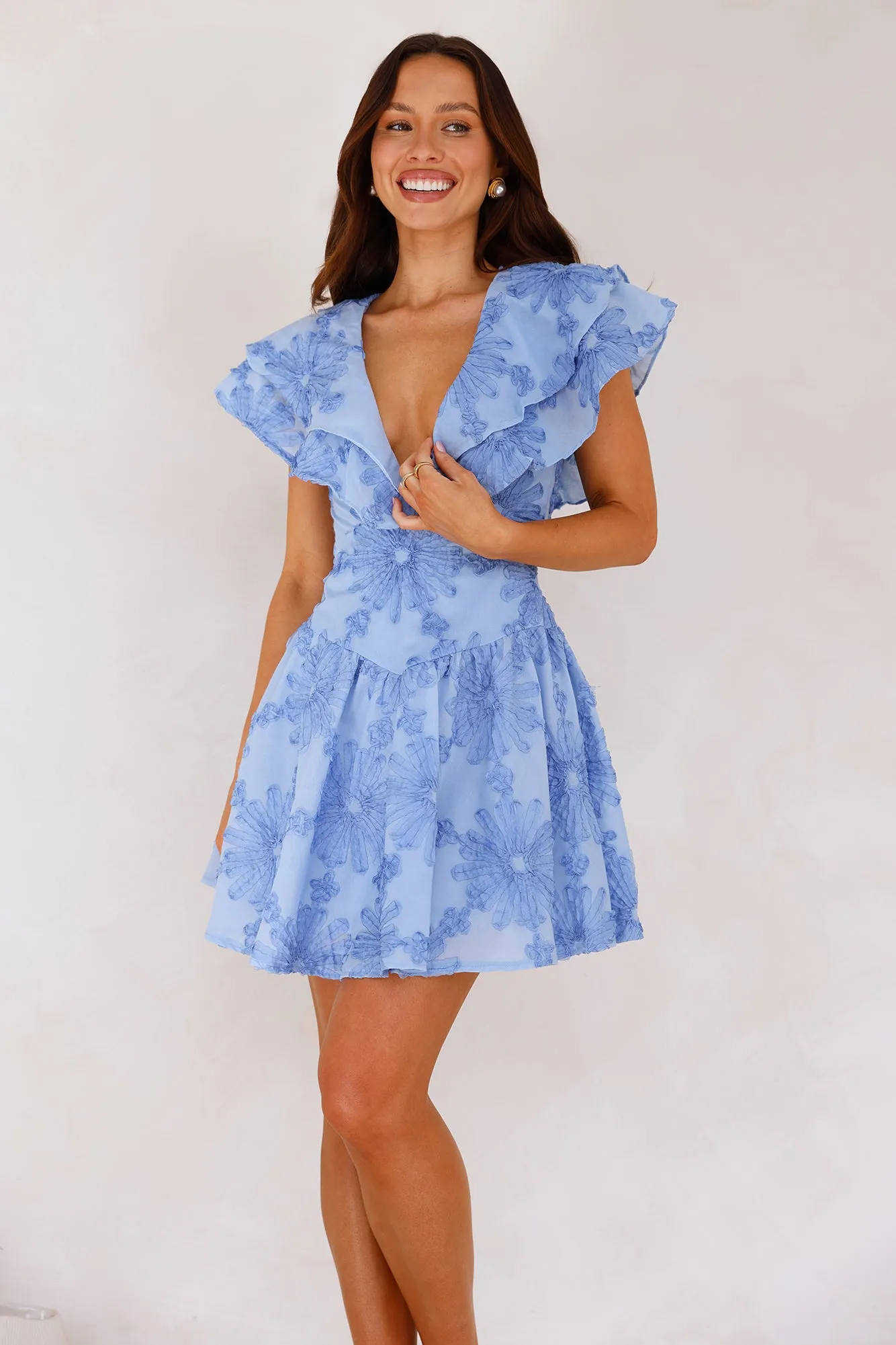 Lily's Song Mini Dress Blue sold by Hello Molly product image thumbnail 5